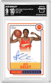 Ace Bailey from the 2024 Topps Chrome McDonald's All-American set graded by Arena Club and given an overall grade of 9.