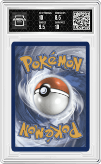 Pidgeot EX from the 2023 Pokemon SV set graded by Arena Club and given an overall grade of 9.