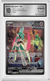 Iron Valiant ex from the 2023 Pokemon SV set graded by Arena Club and given an overall grade of 10.