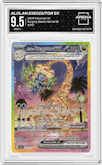 Alolan Exeggutor ex from the 2024 Pokemon SV set graded by Arena Club and given an overall grade of 9.5.