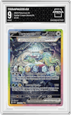 Terapagos ex from the 2024 Pokemon SV set graded by Arena Club and given an overall grade of 9.