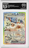 Eevee ex from the 2025 Pokemon SV set graded by Arena Club and given an overall grade of 9.5.