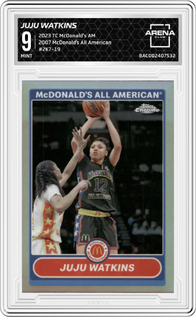 2023 Topps Chrome McDonald's All American 2007 McDonald’s All American Juju Watkins ARENA CLUB 9
