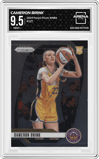Cameron Brink from the 2024 Panini Prizm WNBA set graded by Arena Club and given an overall grade of 9.5.