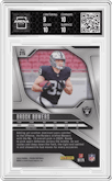 Brock Bowers from the 2024 Panini Prizm set graded by Arena Club and given an overall grade of 9.5.