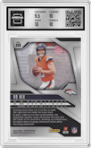 Bo Nix from the 2024 Panini Prizm set graded by Arena Club and given an overall grade of 10.