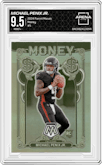 Michael Penix Jr. from the 2024 Panini Mosaic set graded by Arena Club and given an overall grade of 9.5.