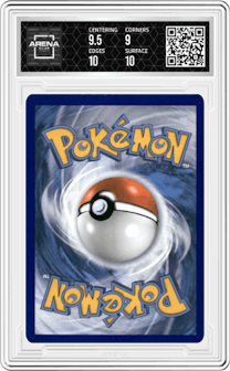 Charizard VSTAR from the 2022 Pokemon SWSH set featuring a Ultra Premium Collection parallel graded by Arena Club and given an overall grade of 9.5.