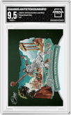Giannis Antetokounmpo from the 2023-24 Panini One and One set graded by Arena Club and given an overall grade of 9.5.