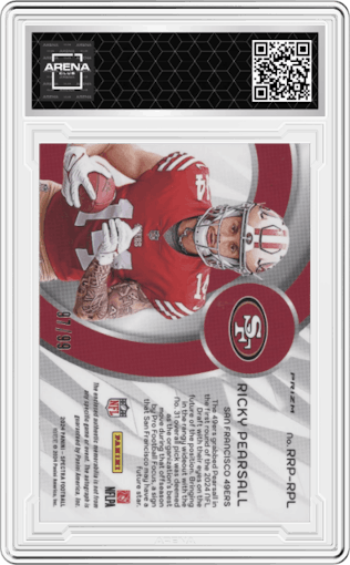 Ricky Pearsall from the 2024 Panini Spectra set graded by Arena Club.