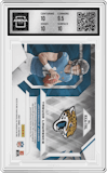 Trevor Lawrence from the 2021 Panini XR set graded by Arena Club and given an overall grade of 10.