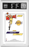 Lonzo Ball from the 2018 Panini Kaboom Rewards Multi-Sport set graded by Arena Club and given an overall grade of 9.5.