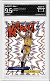 Lonzo Ball from the 2018 Panini Kaboom Rewards Multi-Sport set graded by Arena Club and given an overall grade of 9.5.