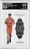Devin Booker from the 2016-17 Panini Flawless  set graded by Arena Club and given an overall grade of 9.5.