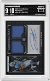 Jahmyr Gibbs from the 2023 Panini Obsidian set graded by Arena Club and given an overall grade of 9.