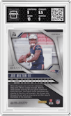 Joe Milton III from the 2024 Panini Prizm set featuring a Purple Ice parallel graded by Arena Club and given an overall grade of 9.