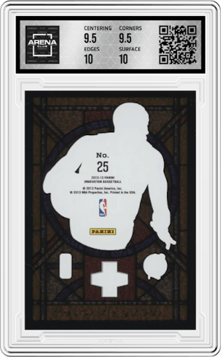 Avery Bradley from the 2012-13 Panini Innovation set graded by Arena Club and given an overall grade of 10.