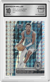 Brandon Miller  from the 2023-24 Panini Mosaic set featuring a Mosaic parallel graded by Arena Club and given an overall grade of 10.