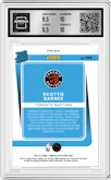 Scottie Barnes from the 2021-22 Panini Donruss Optic set featuring a Target Box Set parallel graded by Arena Club and given an overall grade of 10.