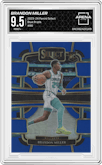 Brandon Miller from the 2023-24 Panini Select  set featuring a Blue Prizm parallel graded by Arena Club and given an overall grade of 9.5.