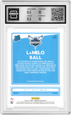 LaMelo Ball from the 2020-21 Panini Donruss set graded by Arena Club and given an overall grade of 10.