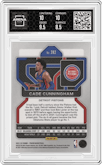 Cade Cunningham from the 2021-22 Panini Prizm  set graded by Arena Club and given an overall grade of 9.