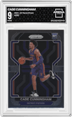 Cade Cunningham from the 2021-22 Panini Prizm  set graded by Arena Club and given an overall grade of 9.