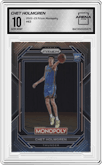 Chet Holmgren from the 2022-23 Panini Prizm Monopoly set graded by Arena Club and given an overall grade of 10.
