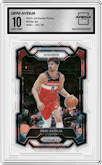 Deni Avdija from the 2023-24 Panini Prizm set featuring a White Ice Prizm parallel graded by Arena Club and given an overall grade of 10.