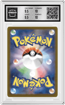 Eevee ex from the 2024 Pokemon SV JPN set graded by Arena Club and given an overall grade of 10.