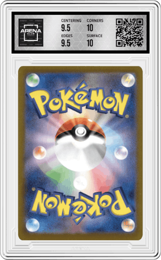 Eevee ex from the 2024 Pokemon SV JPN set graded by Arena Club and given an overall grade of 10.