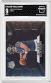 Caleb Williams from the 2024 Panini Mosaic set graded by Arena Club and given an overall grade of 9.