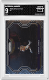 LeBron James from the 2020-21 Panini Prizm set graded by Arena Club and given an overall grade of 9.