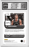 Devin Vassell from the 2022-23 Panini Donruss Optic  set featuring a White Sparkle parallel graded by Arena Club and given an overall grade of 10.