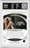 Victor Wembanyama from the 2023-24 Panini Prizm set graded by Arena Club and given an overall grade of 9.5.