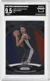 Victor Wembanyama from the 2023-24 Panini Prizm set graded by Arena Club and given an overall grade of 9.5.