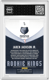 Jaren Jackson Jr. from the 2018-19 Panini Donruss  set graded by Arena Club.