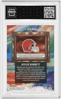 Myles Garrett from the 2024 Donruss set graded by Arena Club.