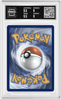 Charmander from the 2023 Pokemon SV set graded by Arena Club and given an overall grade of 9.5.