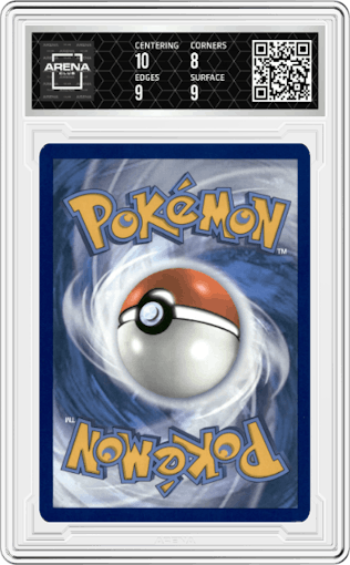 Charmander from the 2023 Pokemon SV set graded by Arena Club and given an overall grade of 8.5.