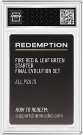 Redemption from the Fire Red & Leaf Green set graded by Arena Club and given an overall grade of 0.