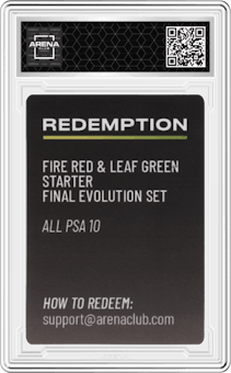 Redemption from the Fire Red & Leaf Green set graded by Arena Club and given an overall grade of 0.