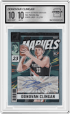Donovan Clingan from the 2024-25 Panini Donruss set graded by Arena Club and given an overall grade of 10.