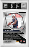 Joe Milton III from the 2024 Panini Prizm set featuring a No Huddle Blue Prizm parallel graded by Arena Club and given an overall grade of 9.