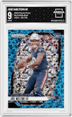 Joe Milton III from the 2024 Panini Prizm set featuring a No Huddle Blue Prizm parallel graded by Arena Club and given an overall grade of 9.
