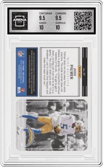 Josh Palmer from the 2021 Panini One set graded by Arena Club and given an overall grade of 10.