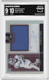 Jahmyr Gibbs from the 2023 Panini One set graded by Arena Club and given an overall grade of 9.