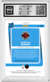 Scottie Barnes from the 2021-22 Panini Donruss Optic set featuring a Fast Break parallel graded by Arena Club and given an overall grade of 10.