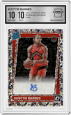 Scottie Barnes from the 2021-22 Panini Donruss Optic set featuring a Fast Break parallel graded by Arena Club and given an overall grade of 10.