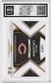 Brian Urlacher from the 2022 Panini Select set featuring a Blue Prizm parallel graded by Arena Club and given an overall grade of 10.